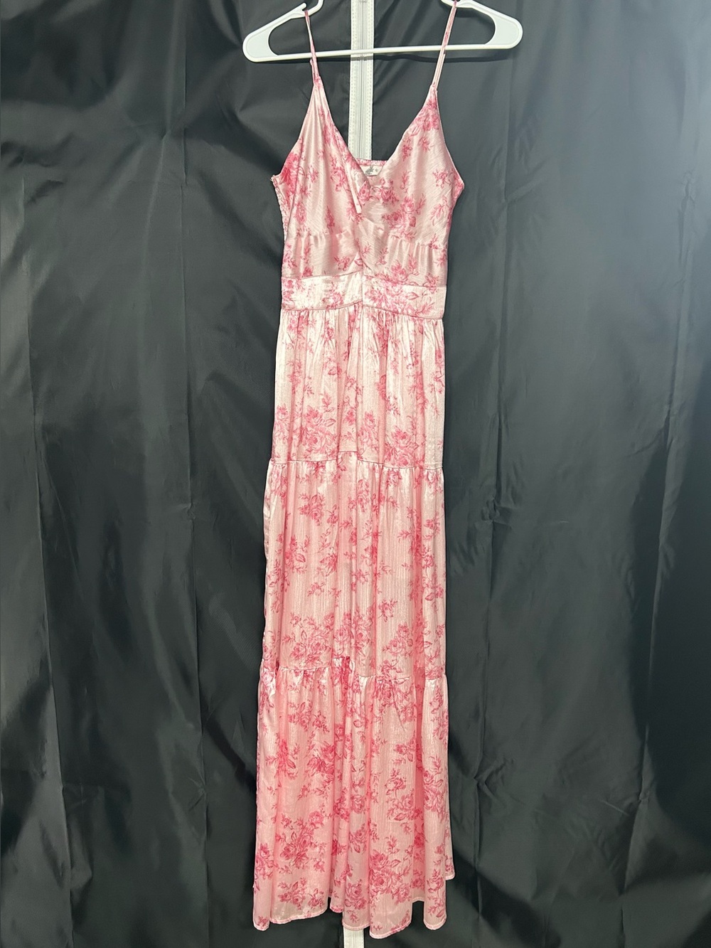 Pink Satin Altar’d State Maxi Dress